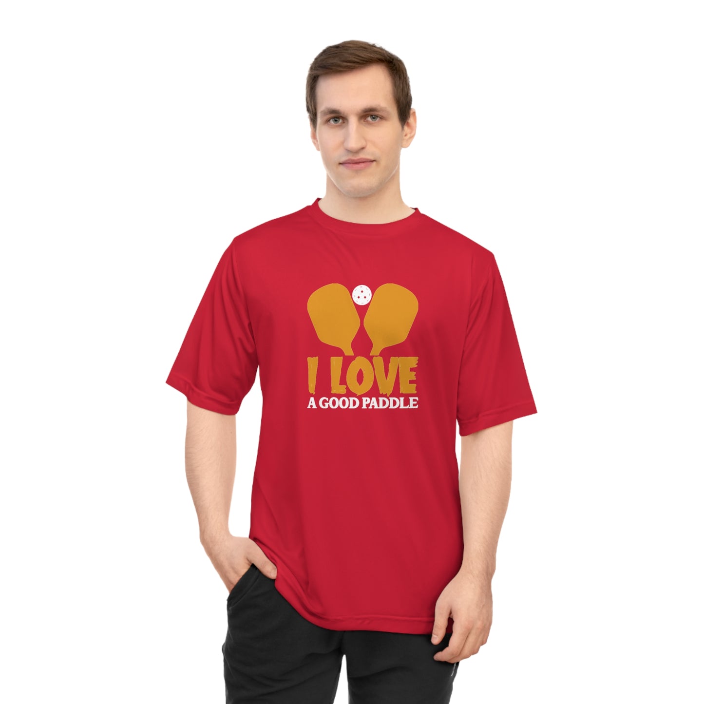 Men's Lightweight Pickleball T-shirt - I Love a Good Paddle