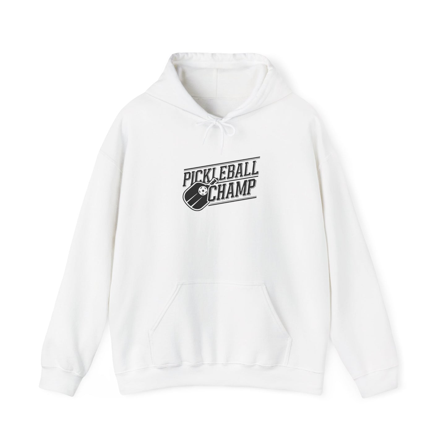Men's Stylish Pickleball Hoodie - Pickleball Champ White
