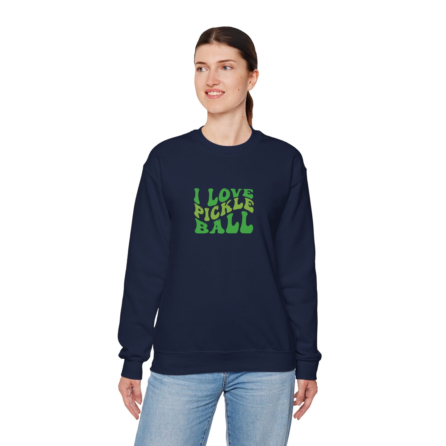 Women's Soft Pickleball Sweatshirt - I Love Pickleball