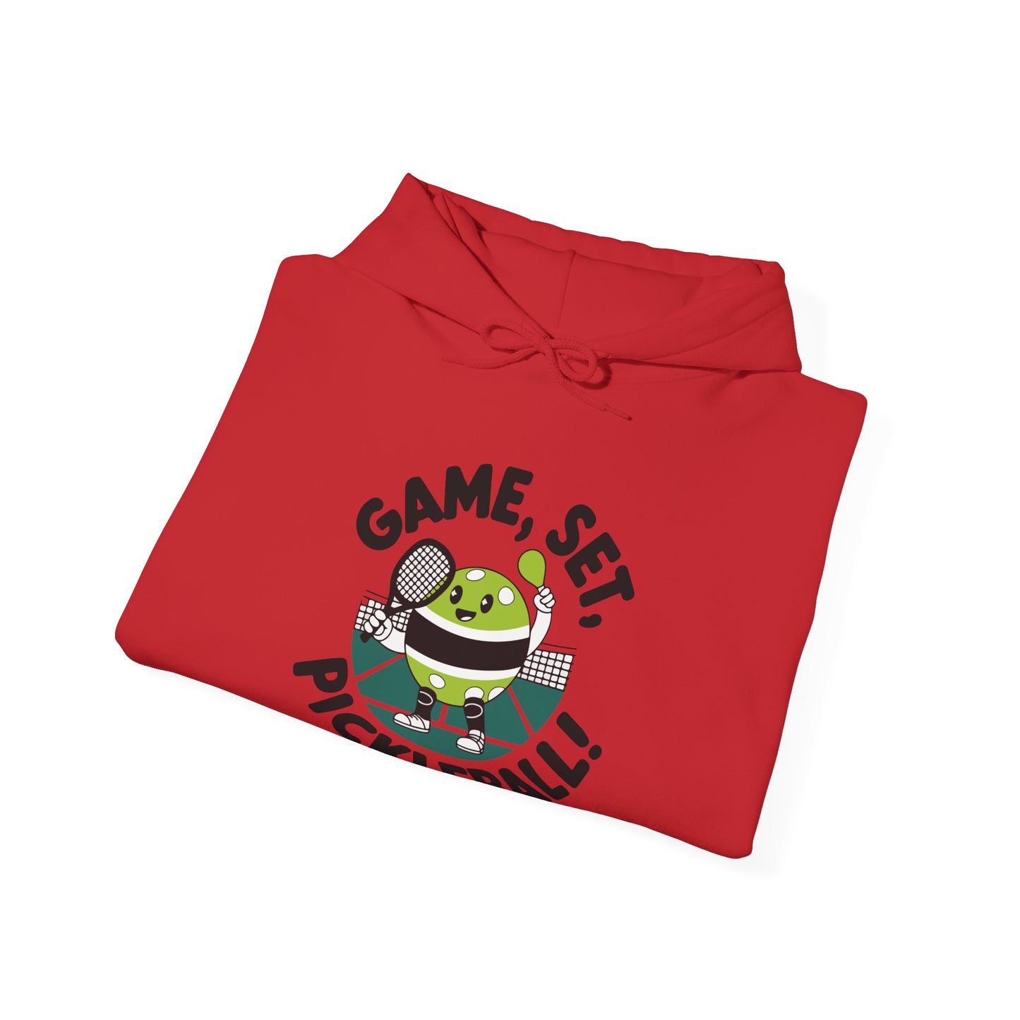 Men's Cute Pickleball Hoodie - Game, Set, Pickleball