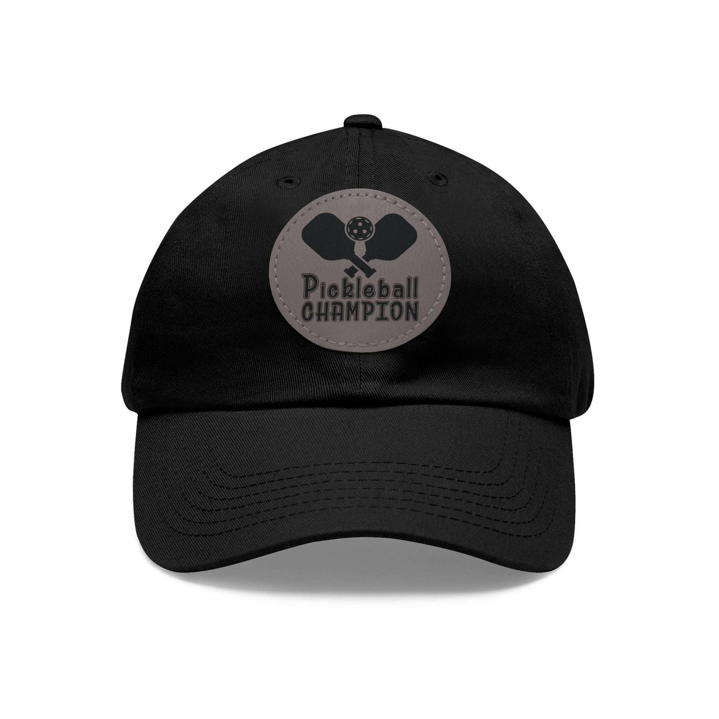 Pickleball Sporty Cap - Pickleball Champion Black