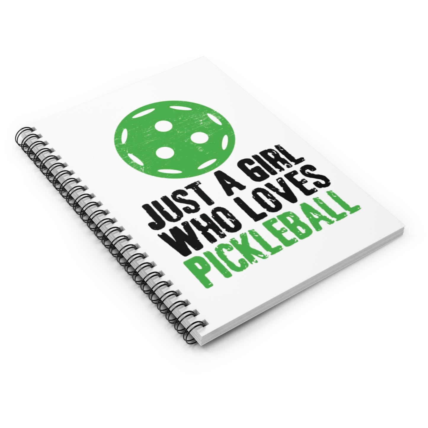 Pickleball Cute Notebook - Just a Girl Who Loves Pickleball