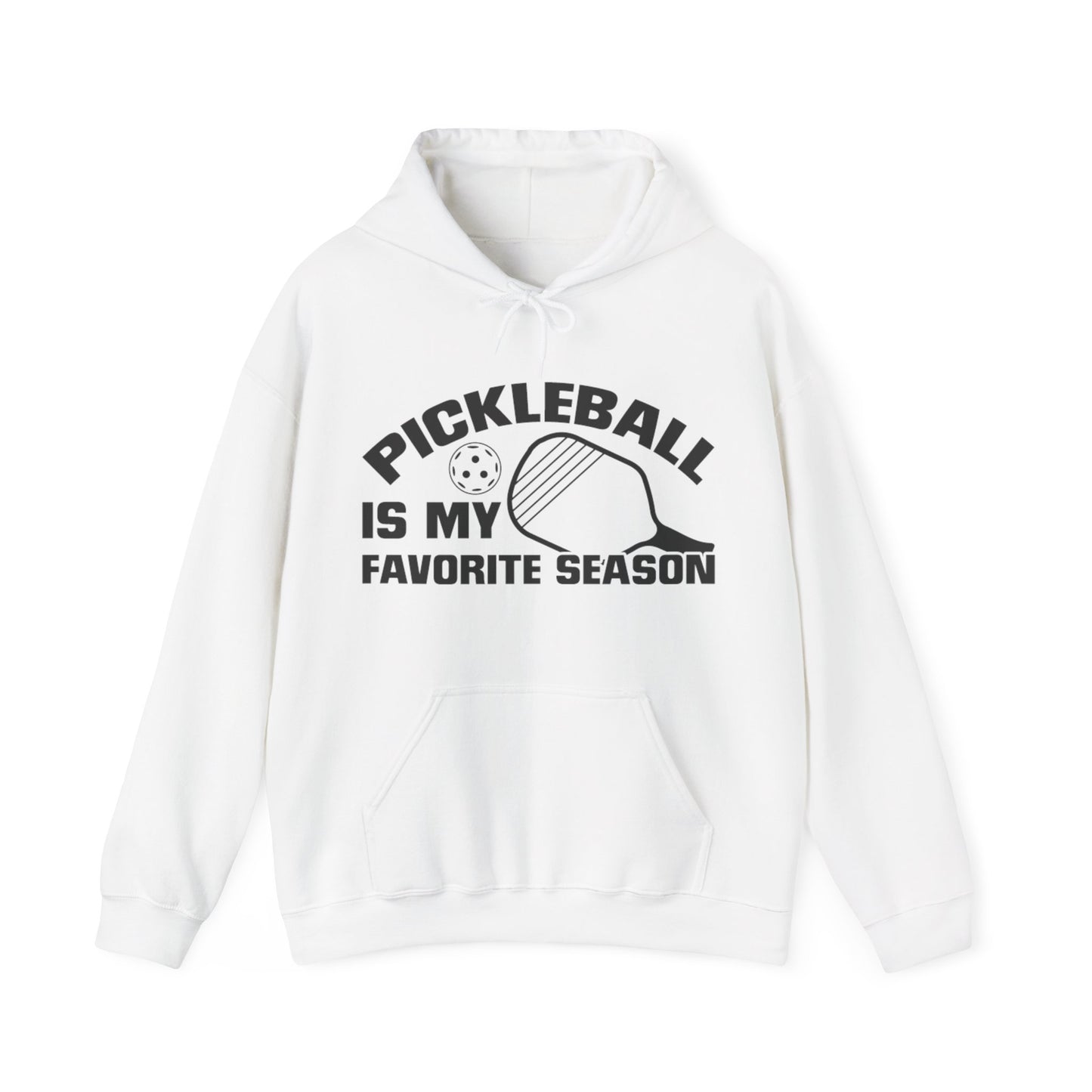 Men's Hilarious Pickleball Hoodie - Pickleball is My Favorite Season White