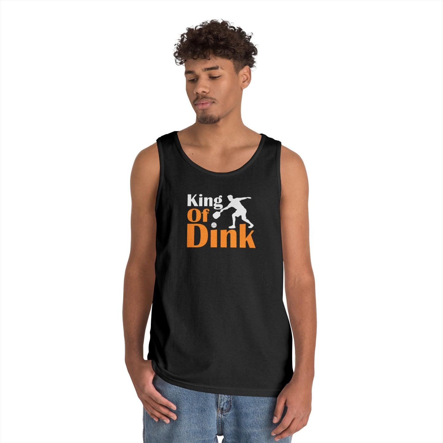 Men's Funny Pickleball Tank Top - King of Dink