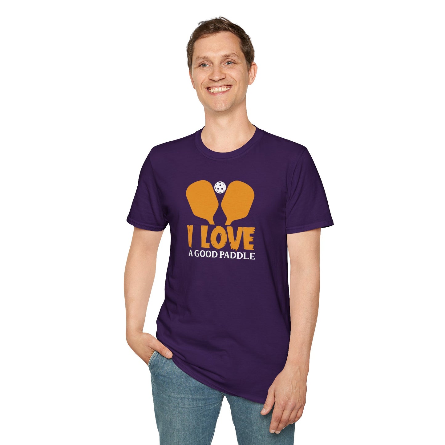 Men's Playful Pickleball T-shirt - I Love a Good Paddle