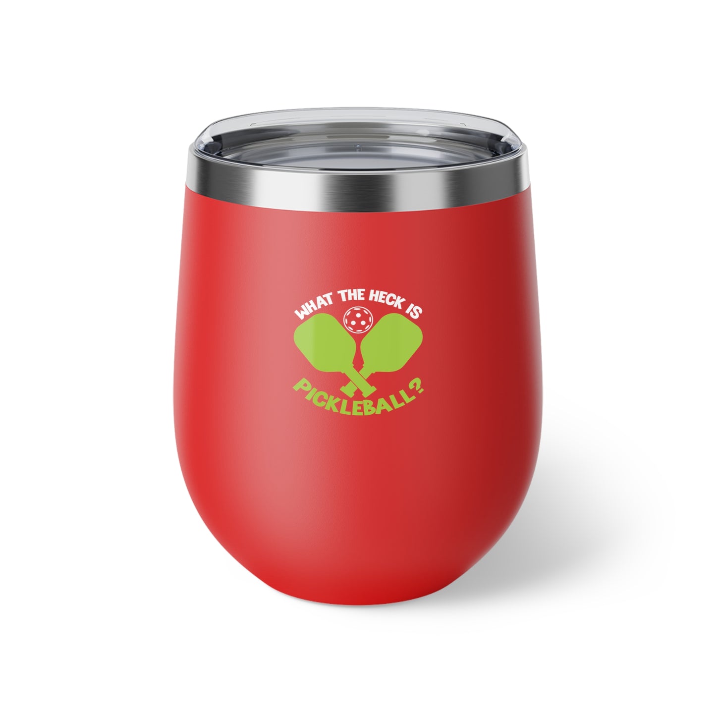 Pickleball Funny Cup - What the Heck Is Pickleball? Red