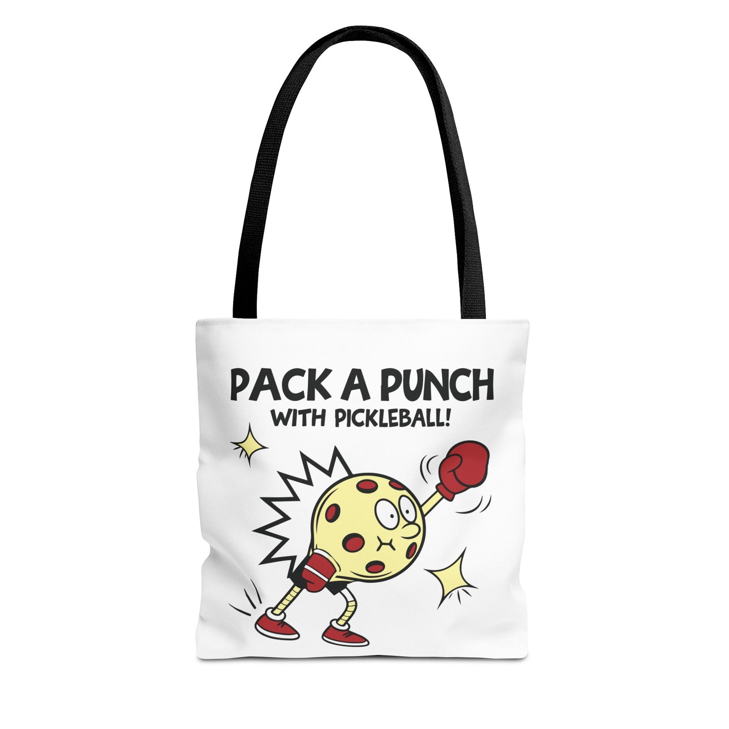 Pickleball Stylish Tote Bag - Pack a Punch with Pickleball Black