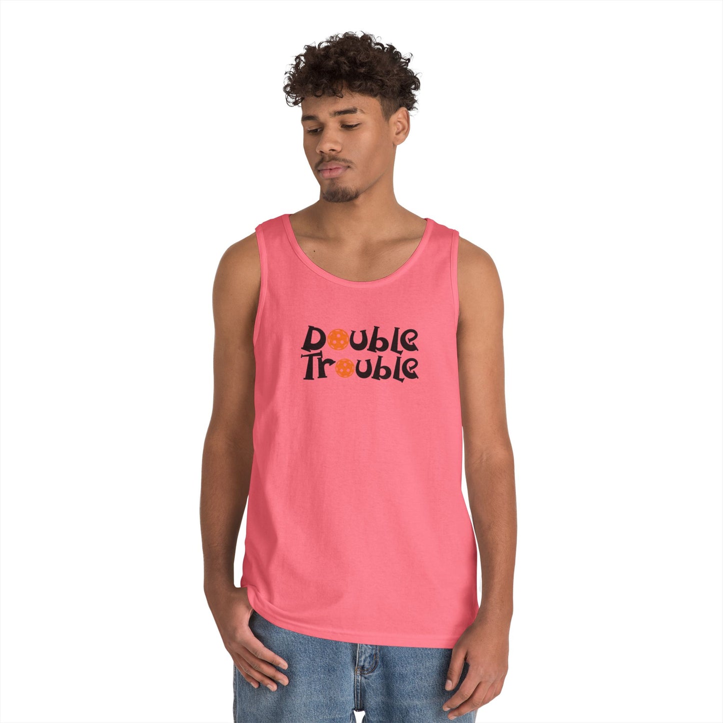 Men's Funny Pickleball Tank Top - Double Trouble