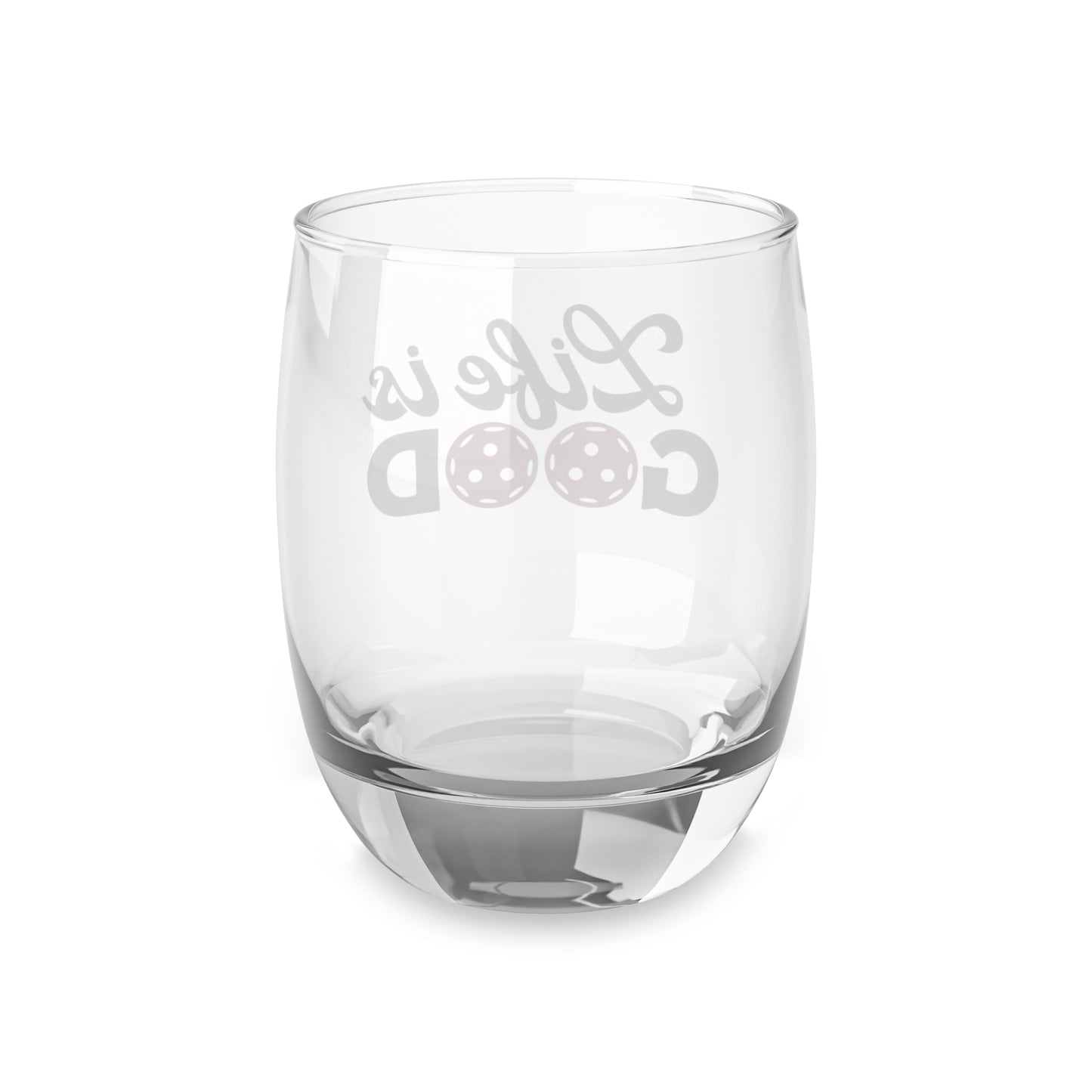 Pickleball Funny Whiskey Glass - Life is Good