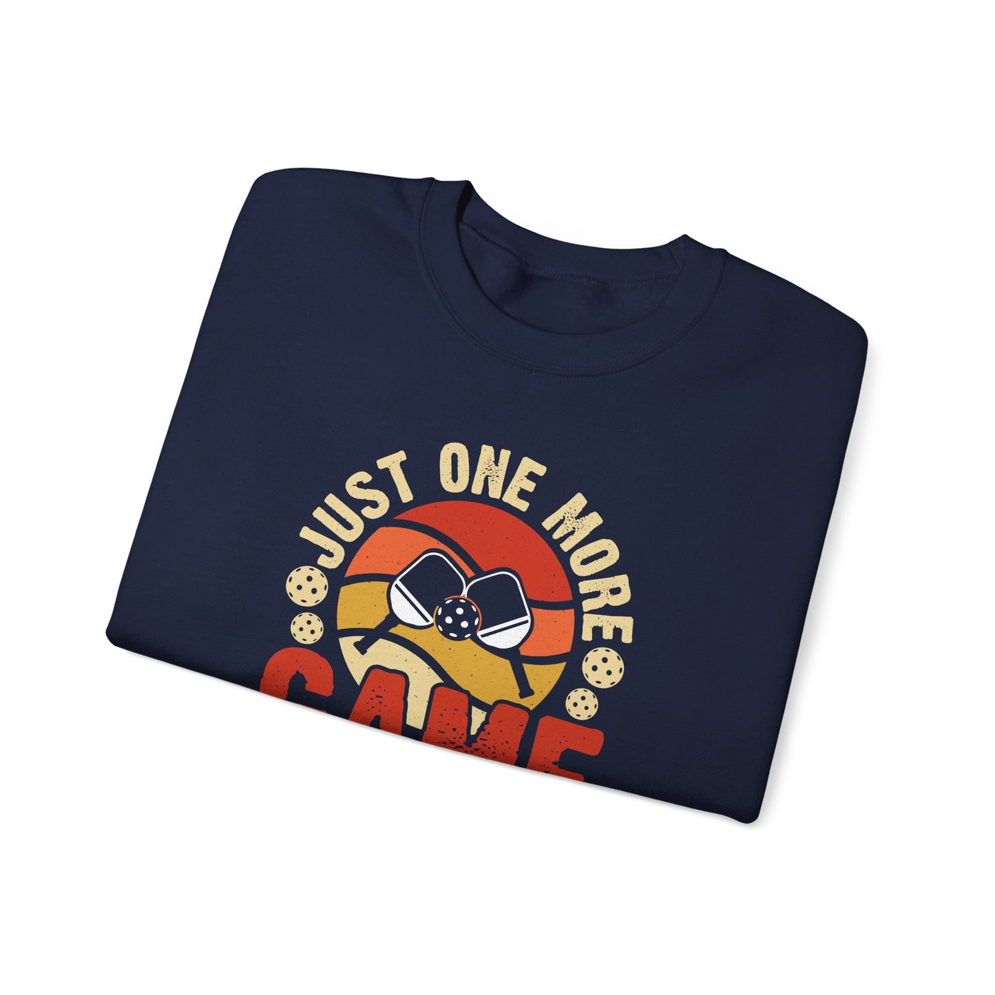 Men's Unique Pickleball Sweatshirt - Just One More Game I Promise