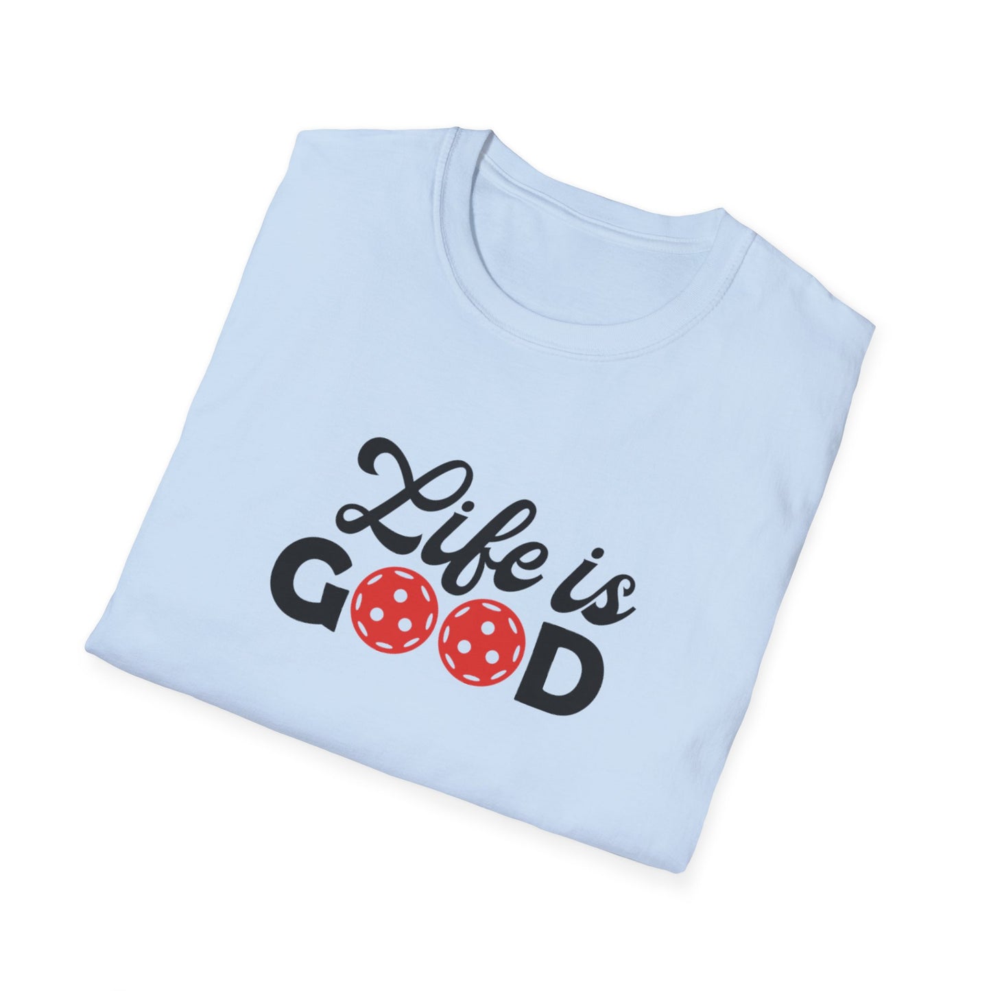 Women's Cute Pickleball T-shirt - Life is Good