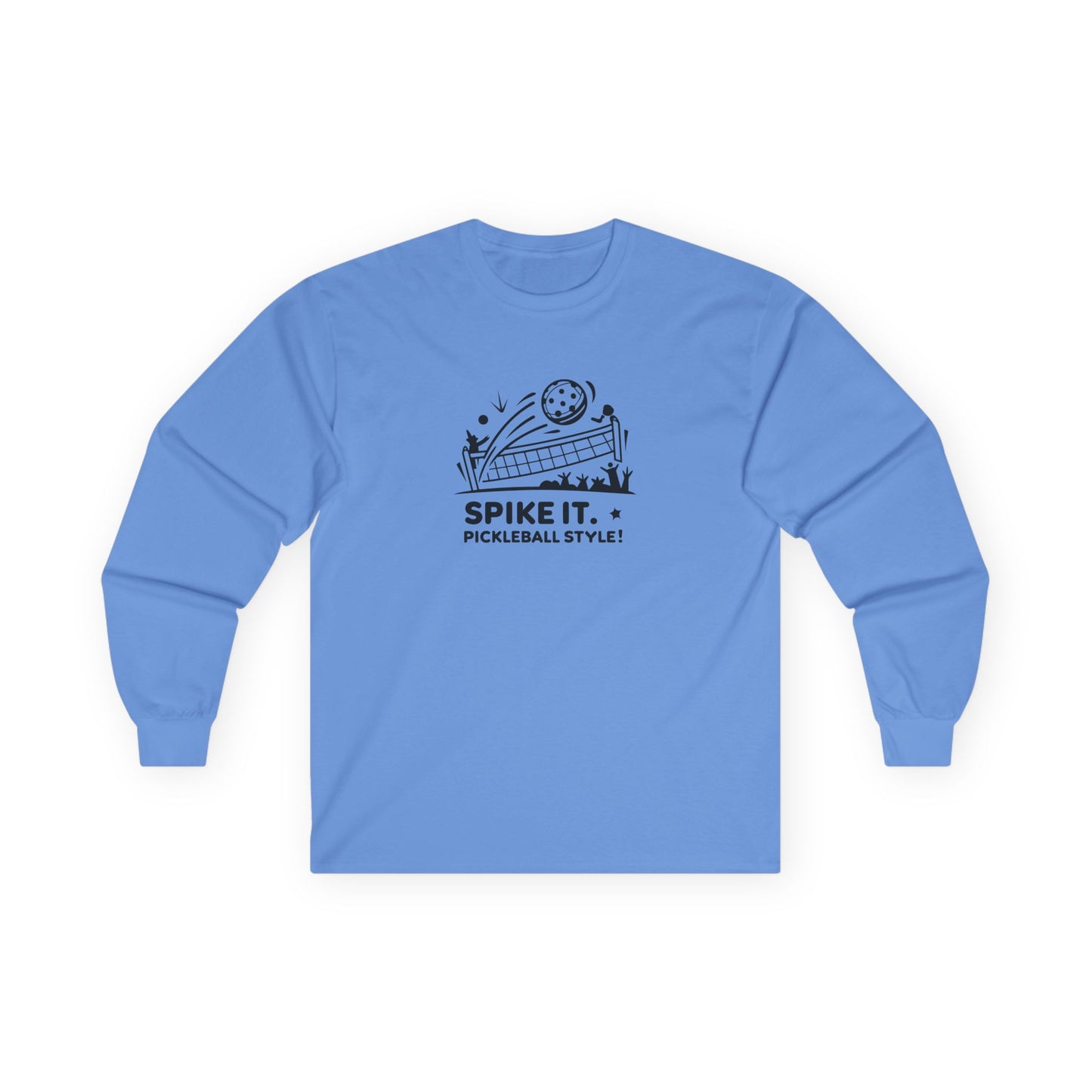 Men's Soft Pickleball Long Sleeves top - Spike It Pickleball Style Blue