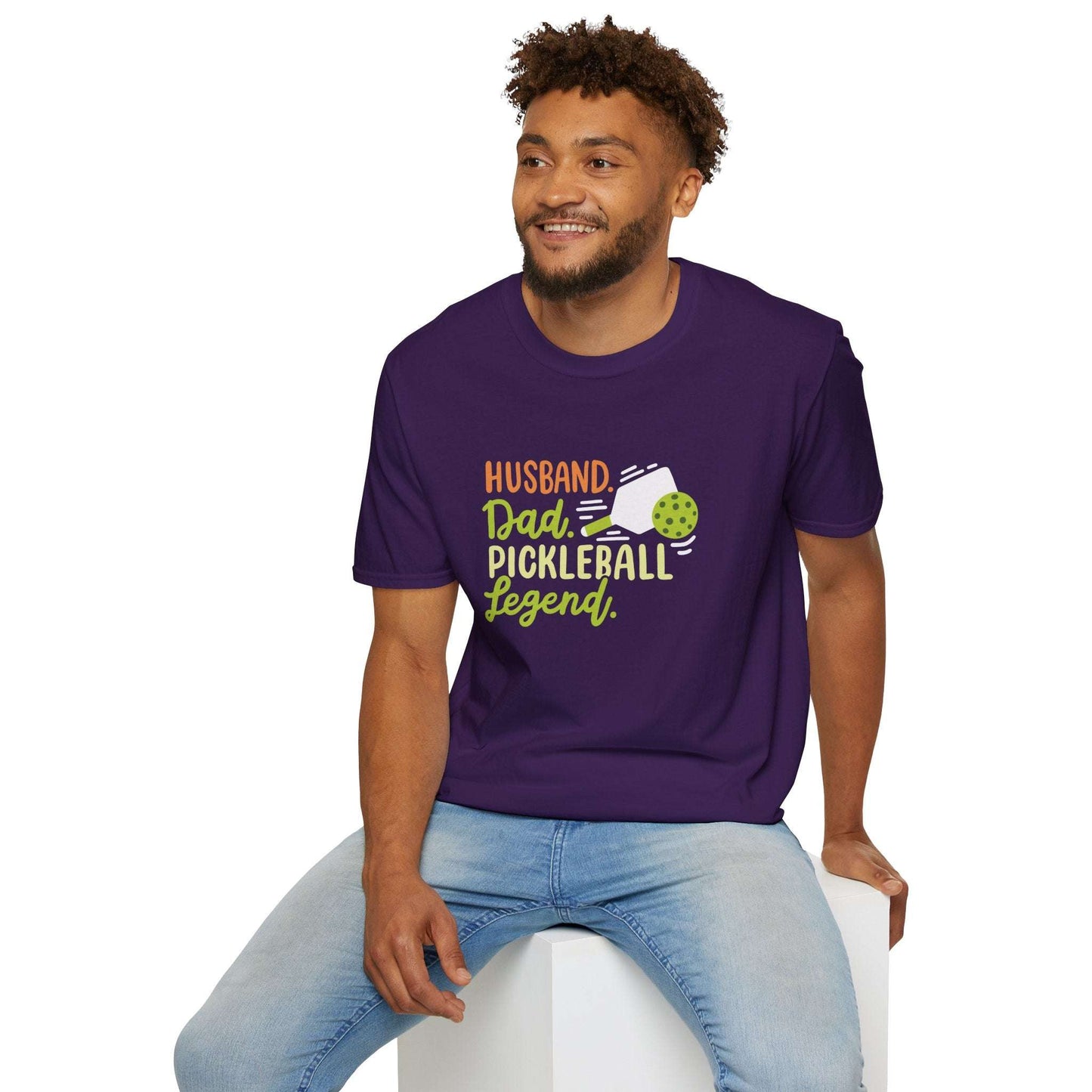 Men's Funny Pickleball T-shirt - Husband.Dad.Pickleball Legend