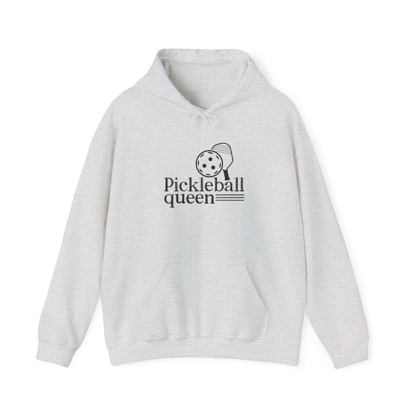Women's Stylish Pickleball Hoodie - Pickleball Queen Grey