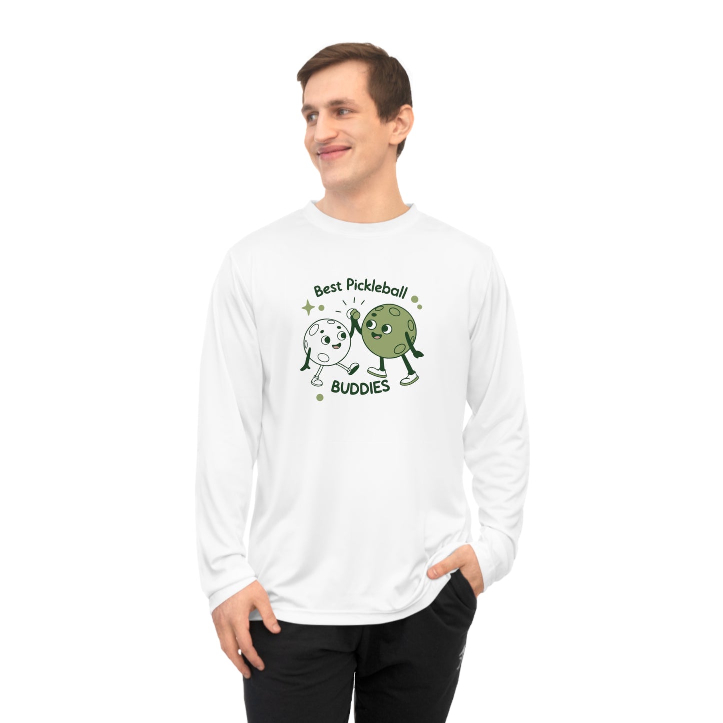Men's Cute Pickleball Long Sleeves top - Best Pickleball Buddies