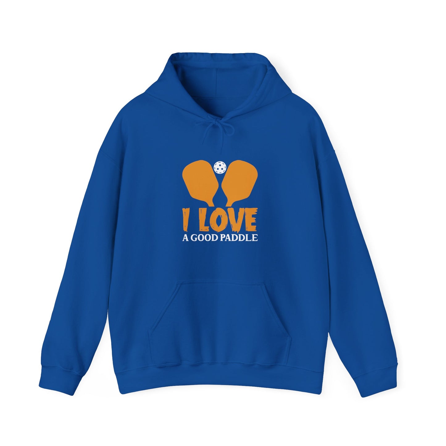 Women's Funny Pickleball Hoodie - I Love a Good Paddle Royal
