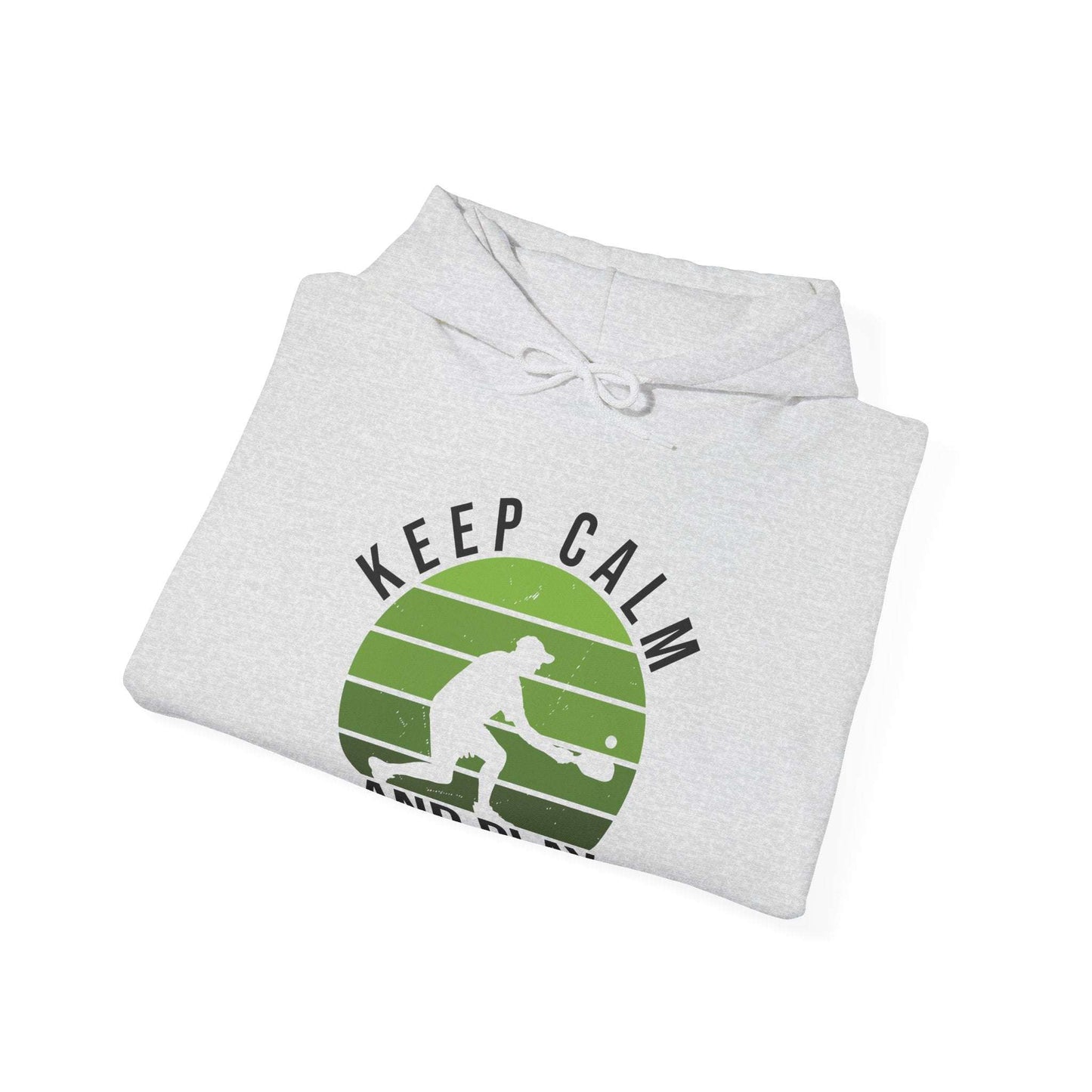 Men's Comfy Pickleball Hoodie - Keep Calm and Play