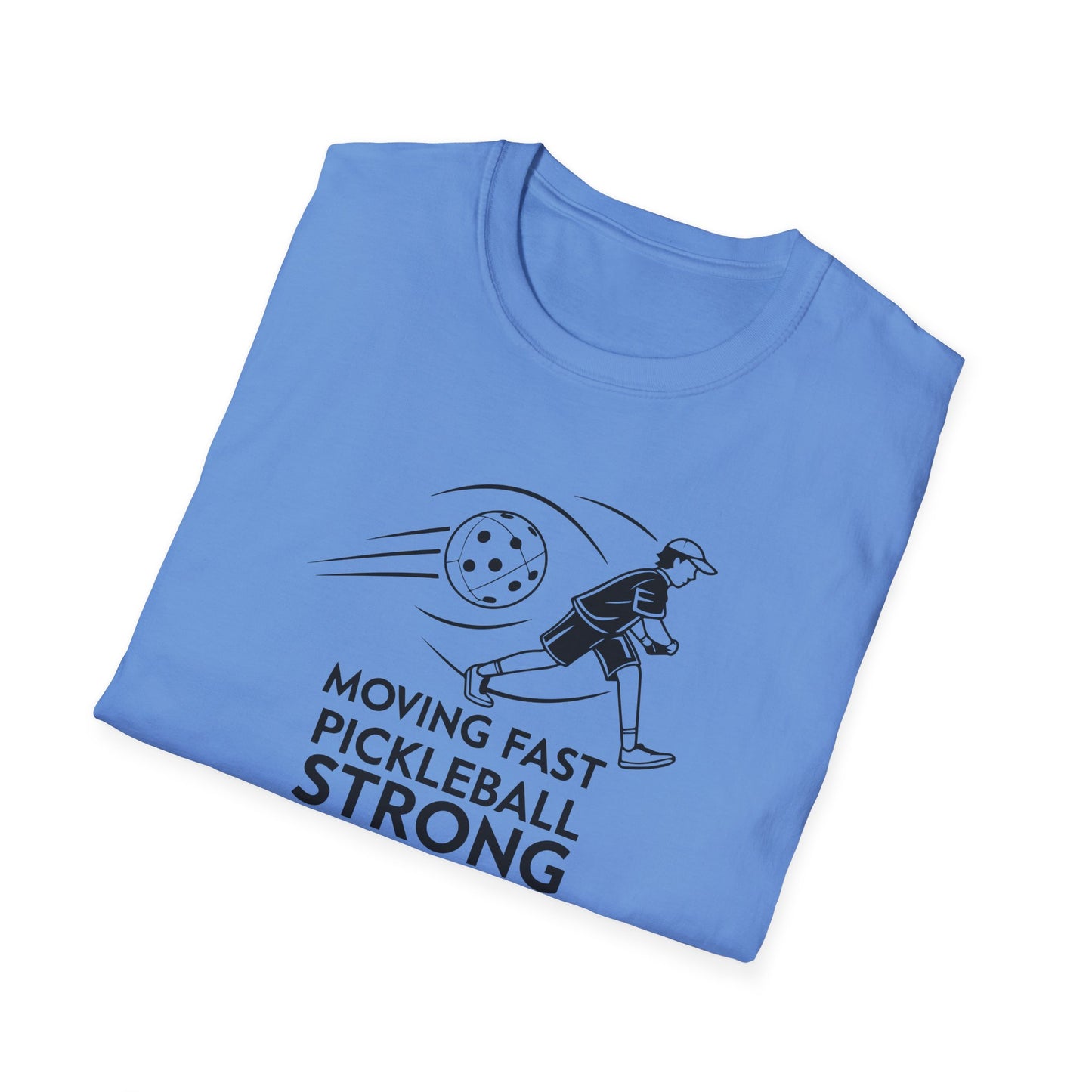 Men's Lightweight Pickleball T-shirt - Moving Fast Pickleball Strong