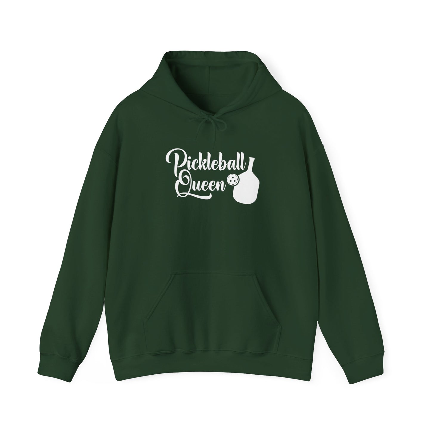 Women's Durable Pickleball Hoodie - Pickleball Queen Green