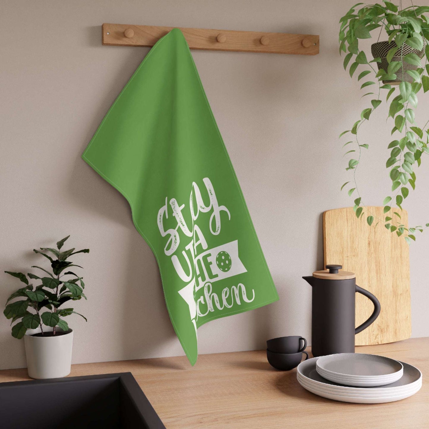 Pickleball Playful Tea Towel - Stay Utta the Kitchen