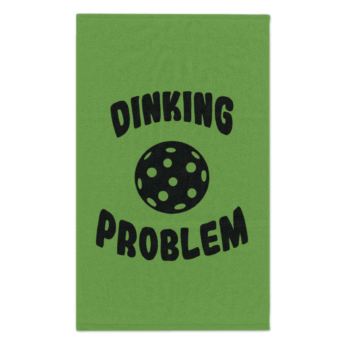 Pickleball Funny Rally Towel - Dinking Problem Green