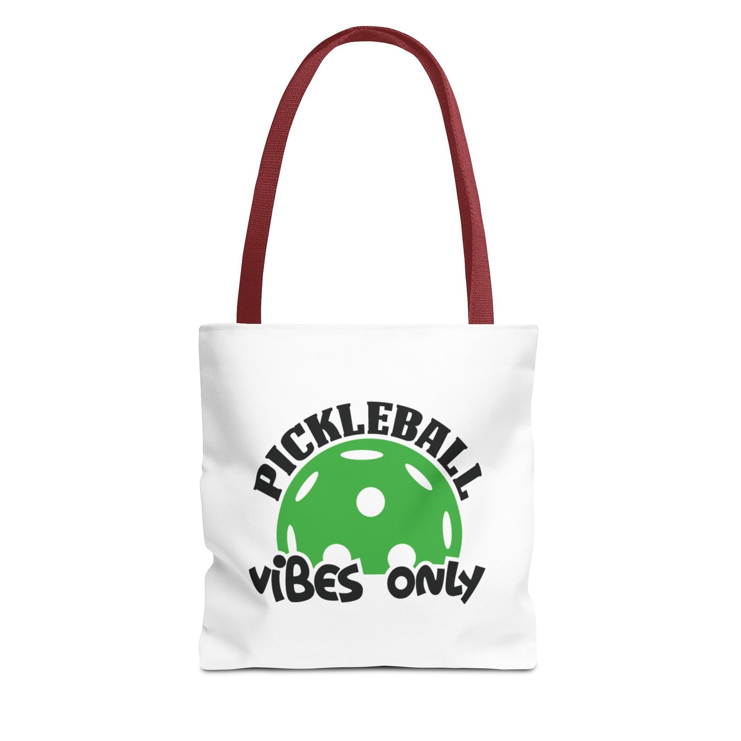 Pickleball Durable Tote Bag - Pickleball Vibes Only Red