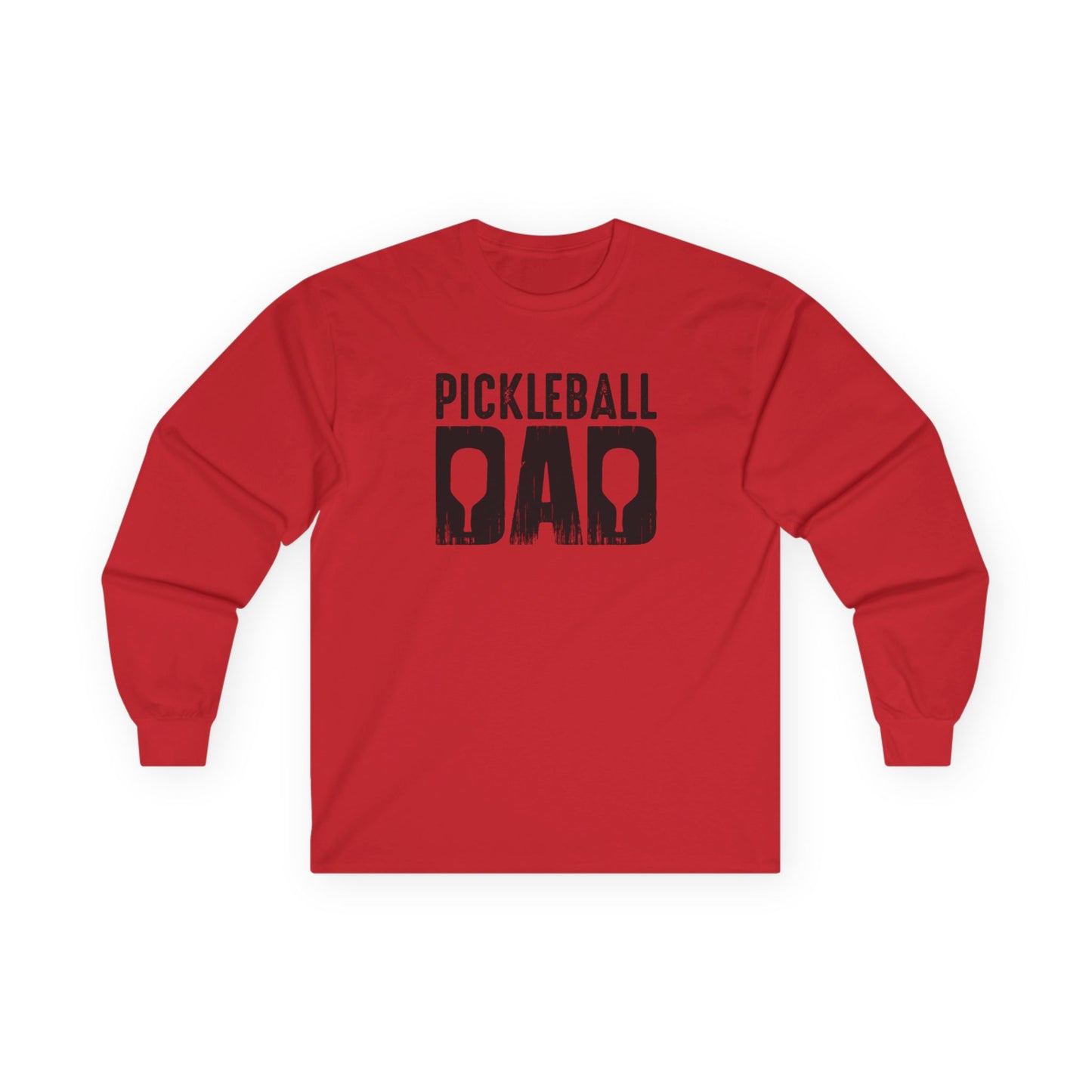 Men's Unique Pickleball Long Sleeves top - Pickleball Dad Red