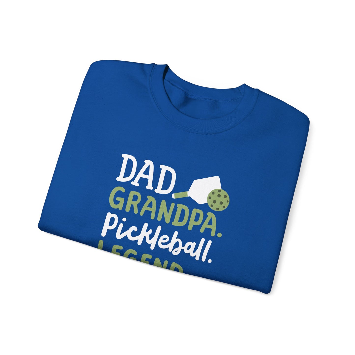 Men's Soft Pickleball Sweatshirt - Dad Grandpa Pickleball Legend