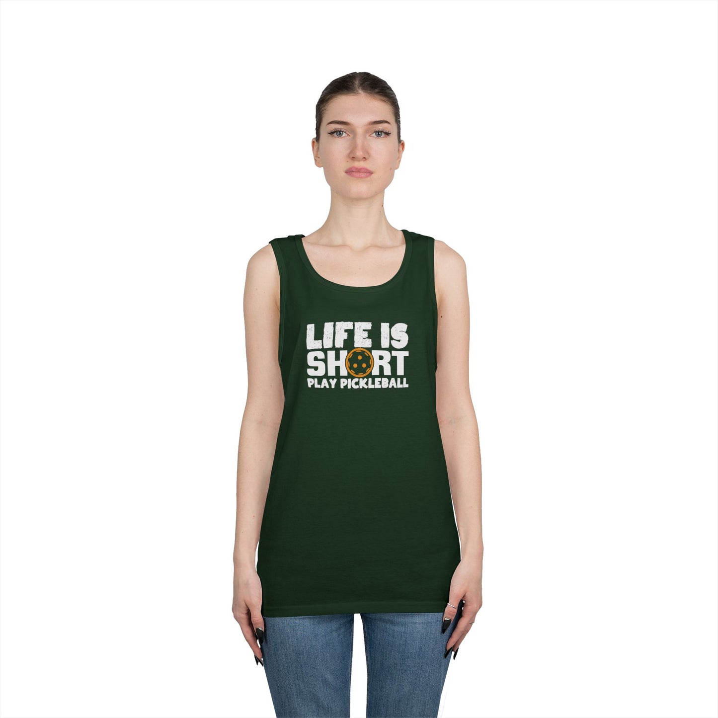 Women's Funny Pickleball Tank Top - Life Is Short Play Pickleball