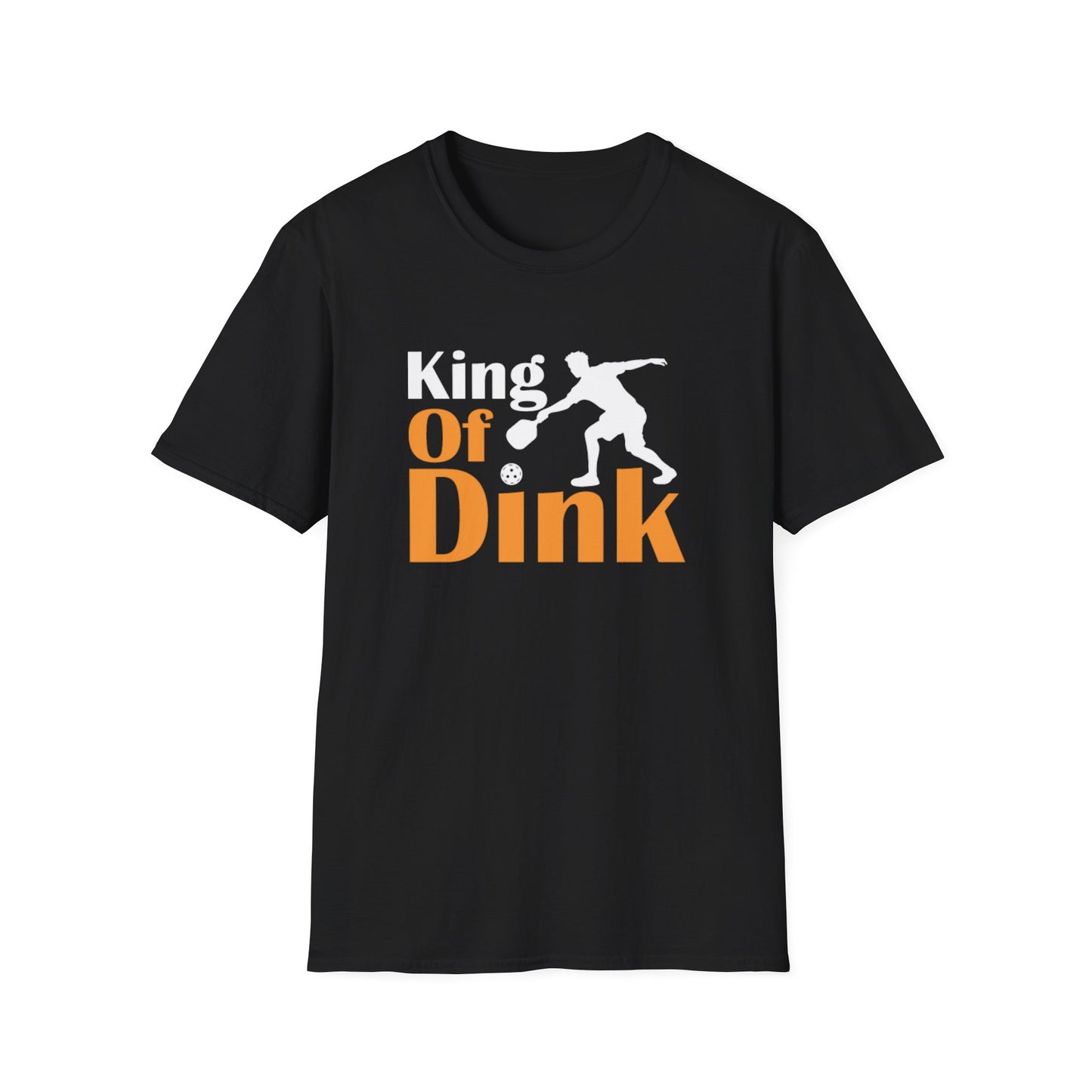 Men's Soft Pickleball T-shirt - King of Dink Black