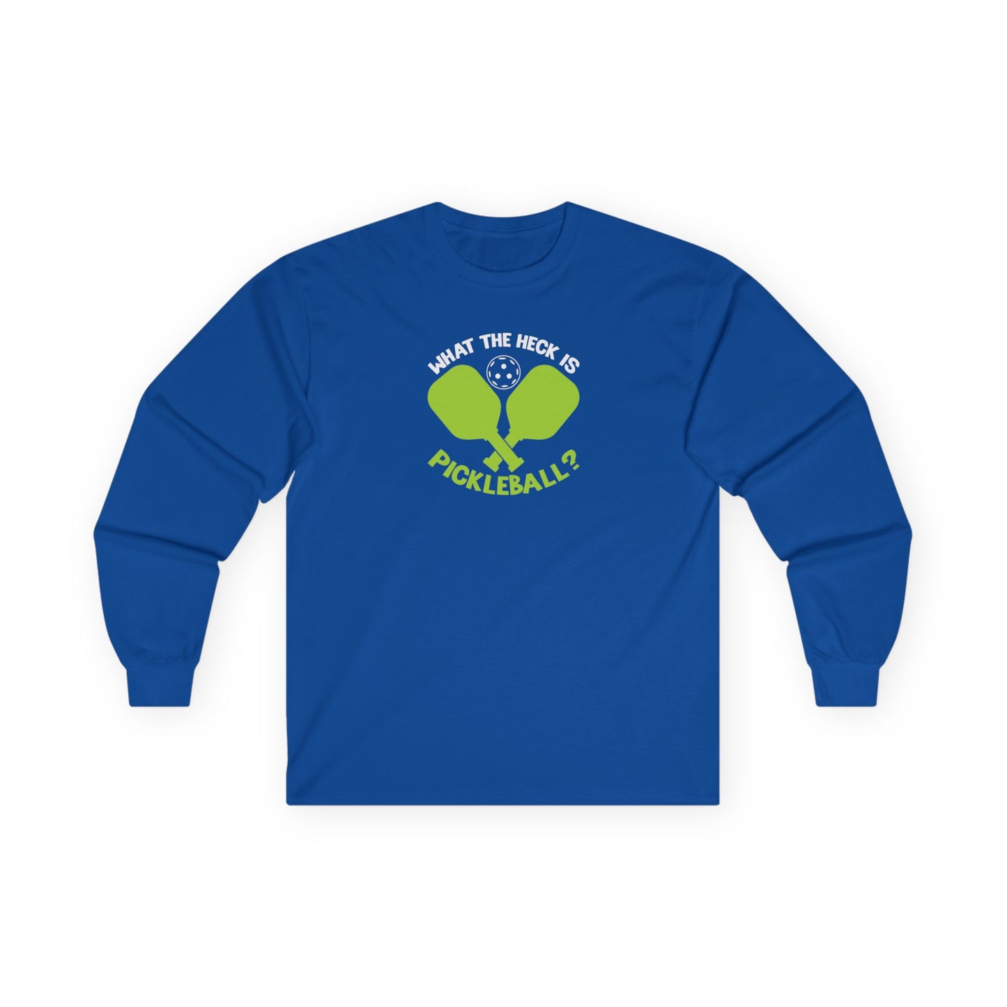 Women's Pickleball Long Sleeves top - What the Heck Is Pickleball? Royal