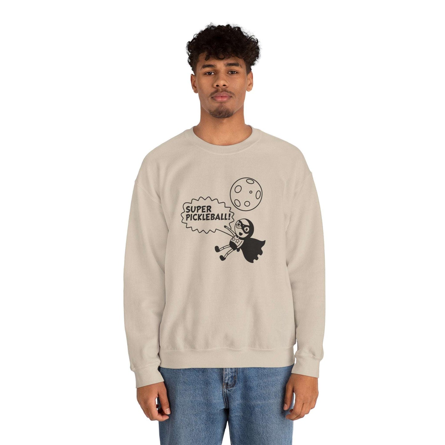 Men's Quirky Pickleball Sweatshirt - Super Pickleball