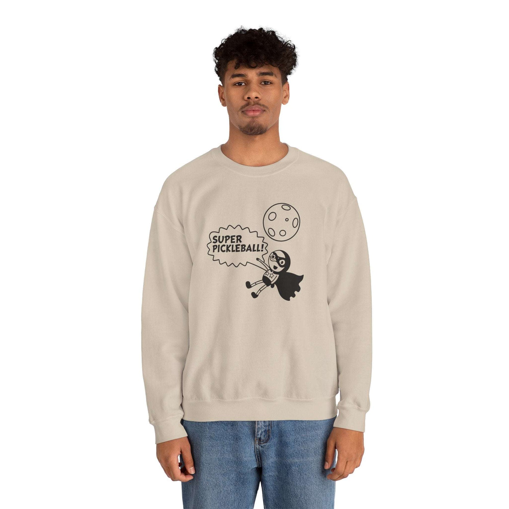 Men's Quirky Pickleball Sweatshirt - Super Pickleball