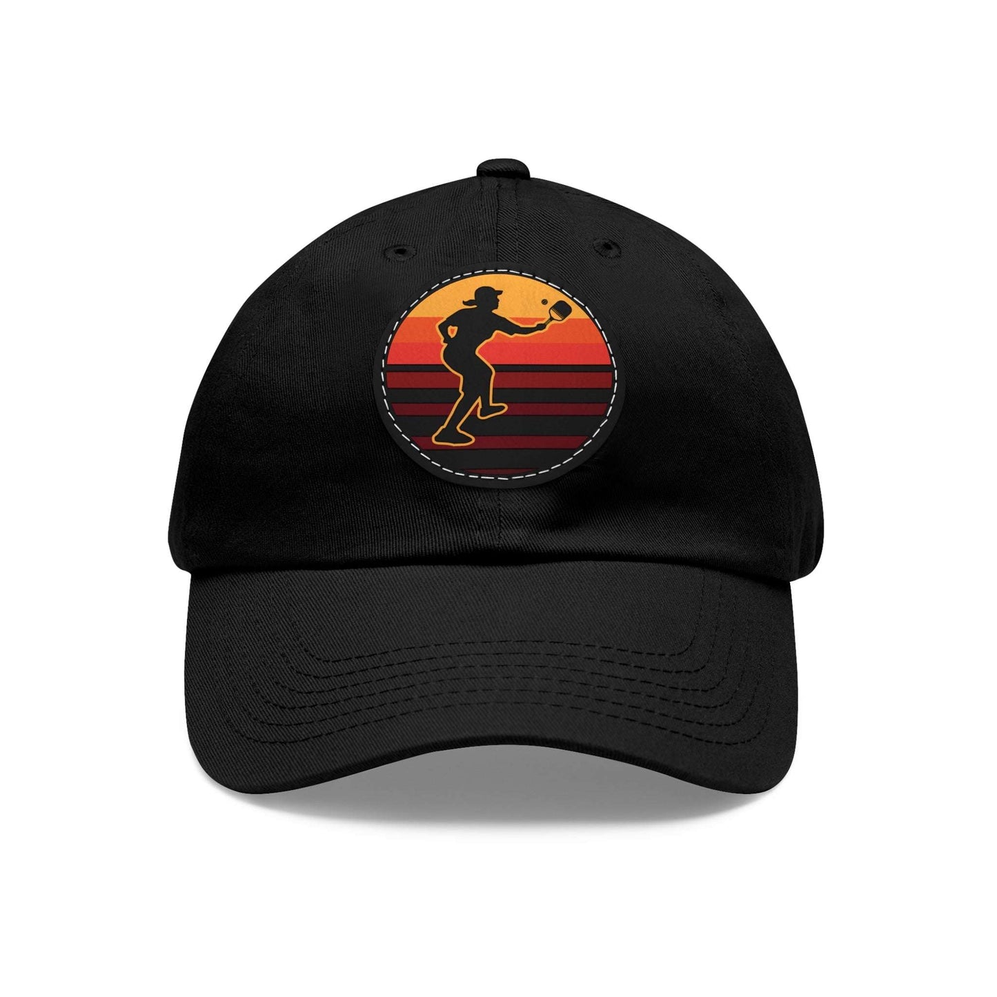 Pickleball Cool Cap - Pickleball Sunset Black