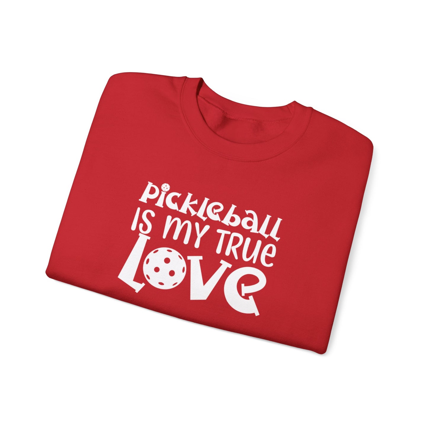 Women's Trendy Pickleball Sweatshirt - Pickleball is My True Love