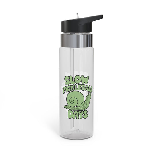 Pickleball Funny Bottle - Slow Pickleball Days Clear