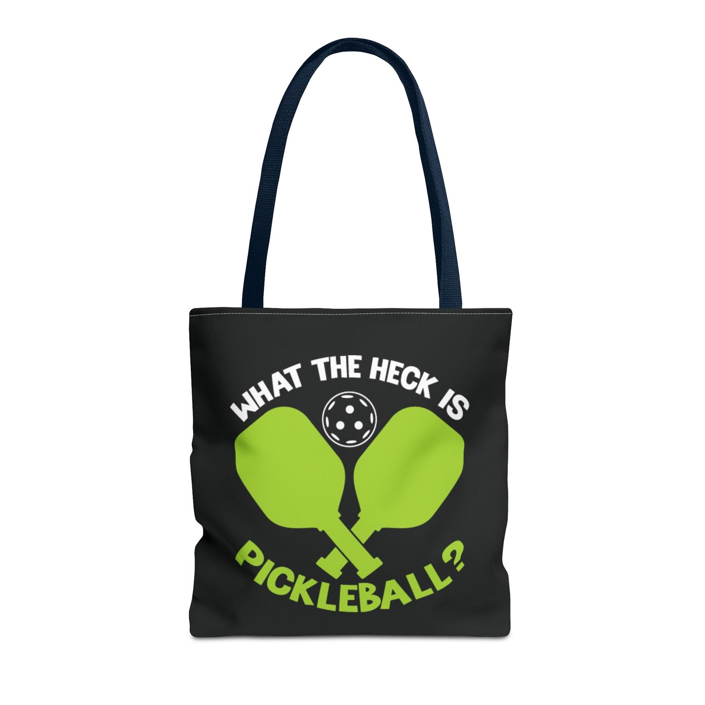 Pickleball Durable Tote Bag - What the Heck Is Pickleball? Navy