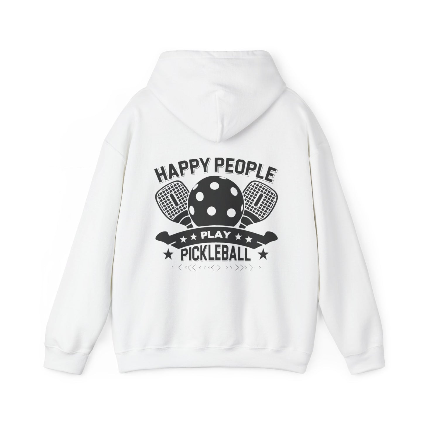 Men's Playful Pickleball Hoodie - Happy People Play Pickleball