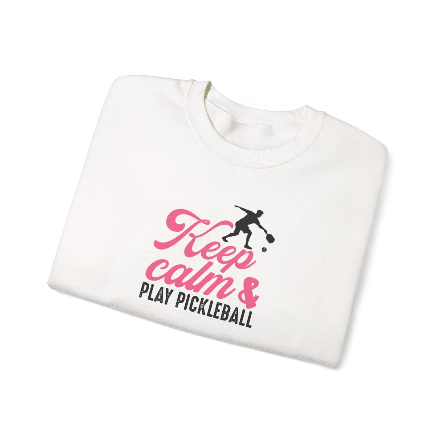 Women's Soft Pickleball Sweatshirt - Keep Calm & Play Pickleball