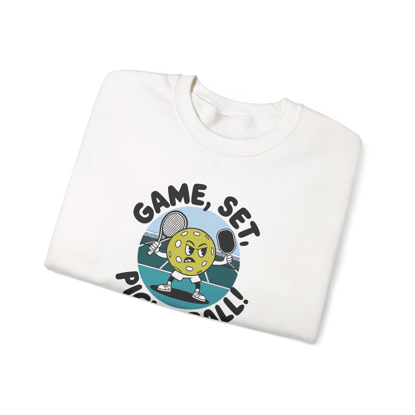 Men's Durable Pickleball Sweatshirt - Game, Set, Pickleball