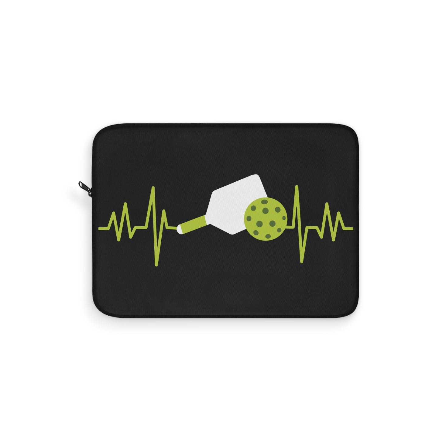Pickleball Stylish Laptop Sleeve - Pickleball and Pulse Black