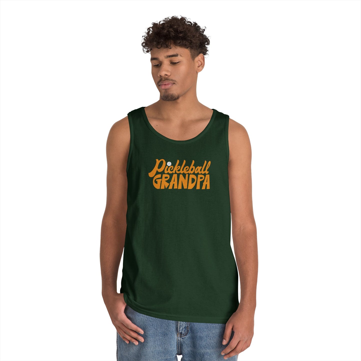 Men's Unique Pickleball Tank Top - Pickleball Grandpa