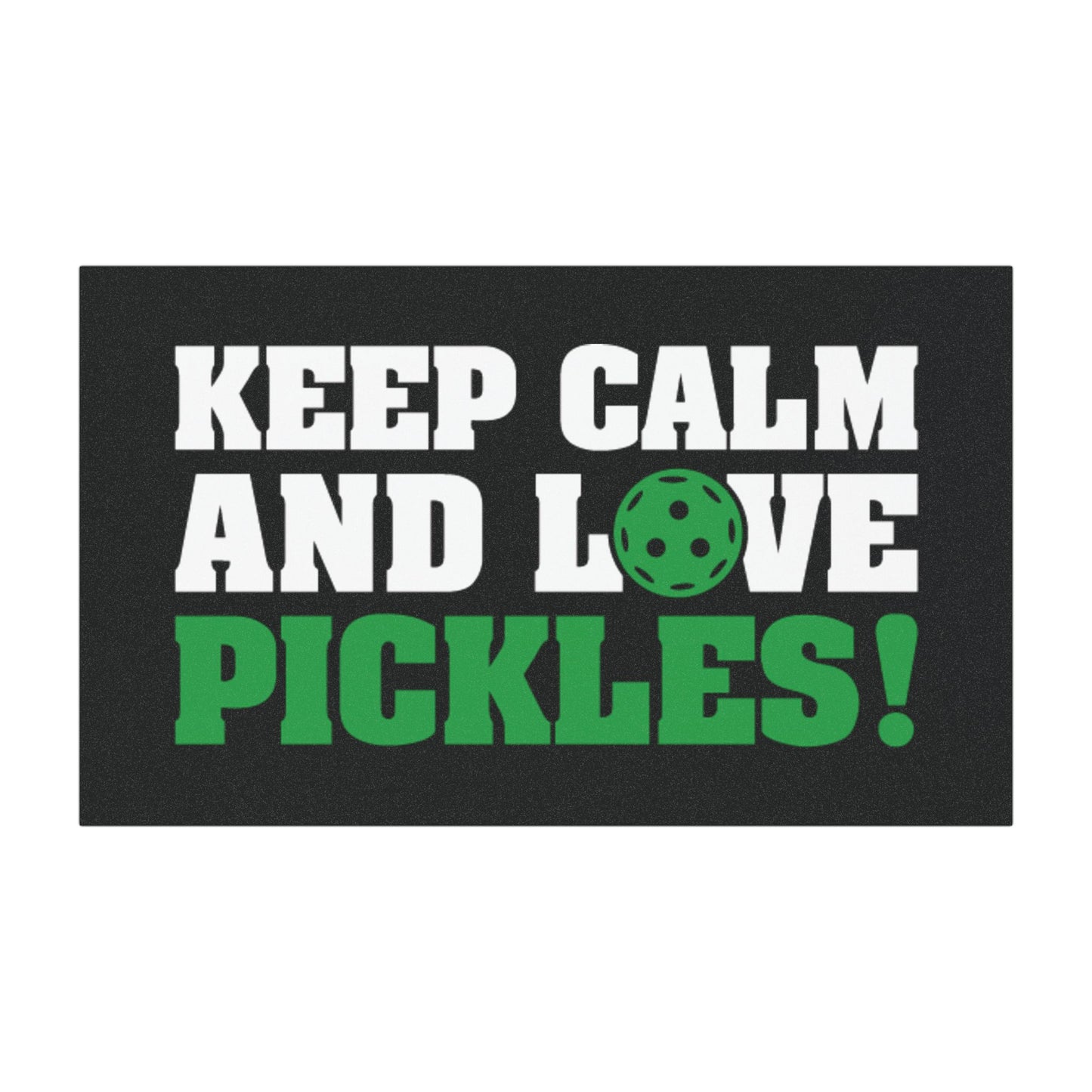 Pickleball Eye-Catching Car Magnet - Keep Calm and Love Pickles 7.5'' × 4.5''