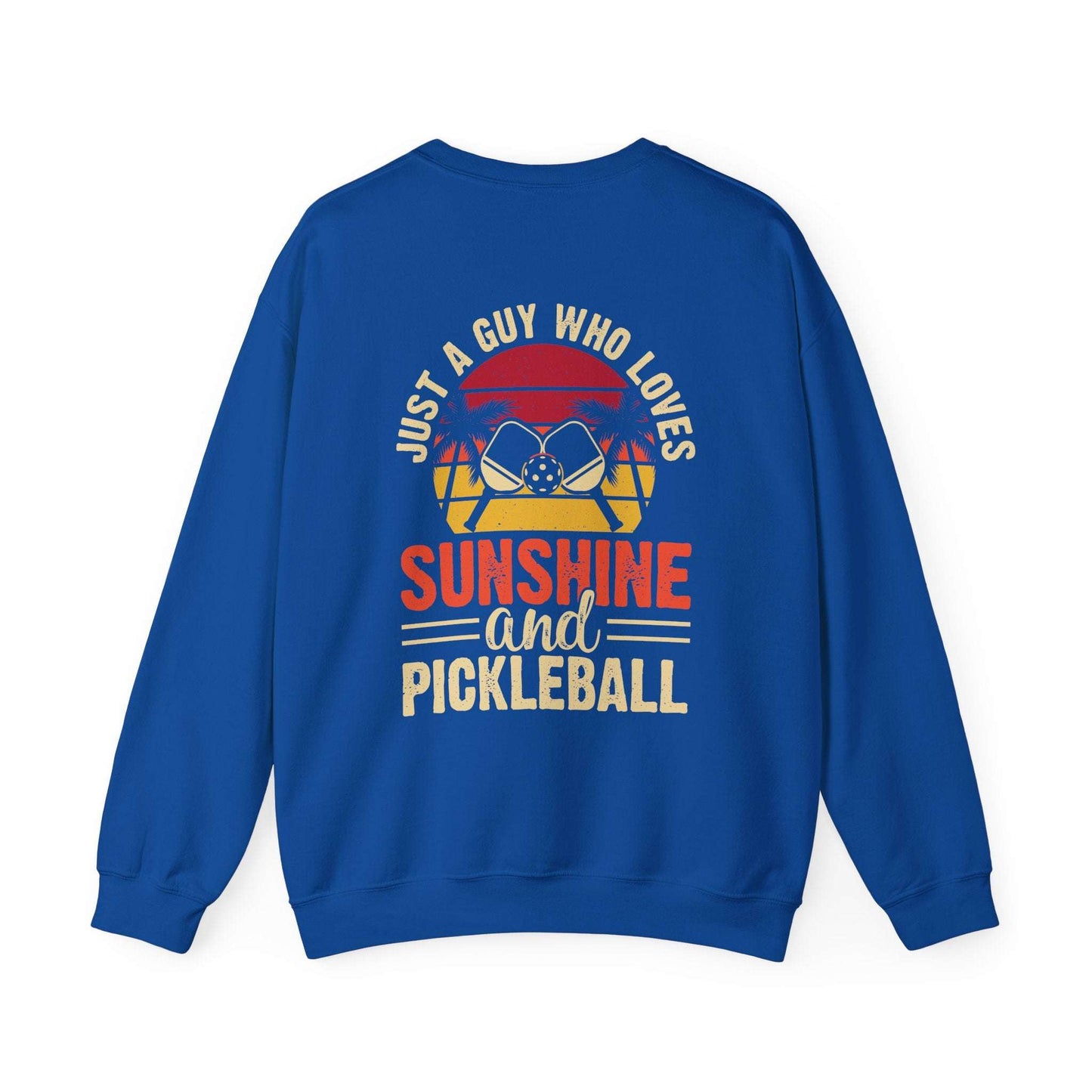 Men's Cool Pickleball Sweatshirt - Just a Guy Who Loves Pickleball