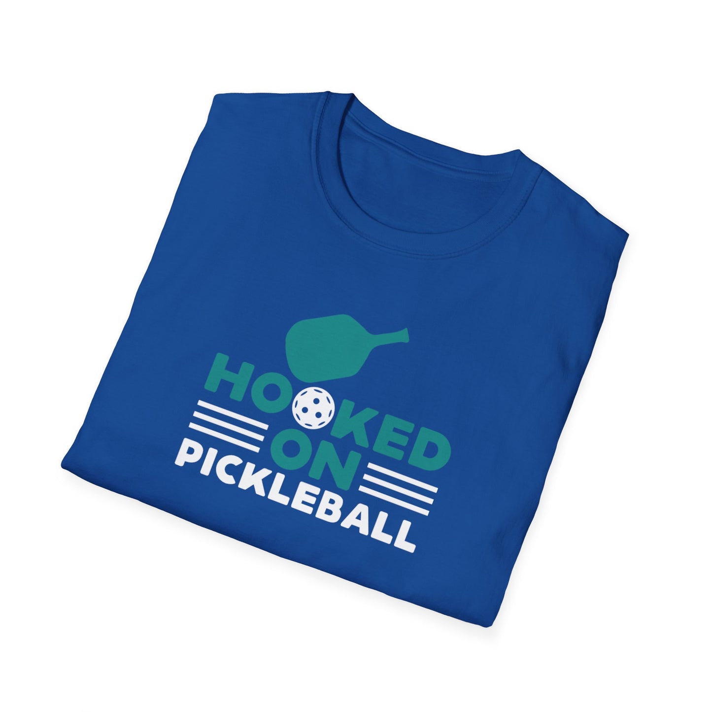 Men's Comfy Pickleball T-shirt - Hooked on Pickleball