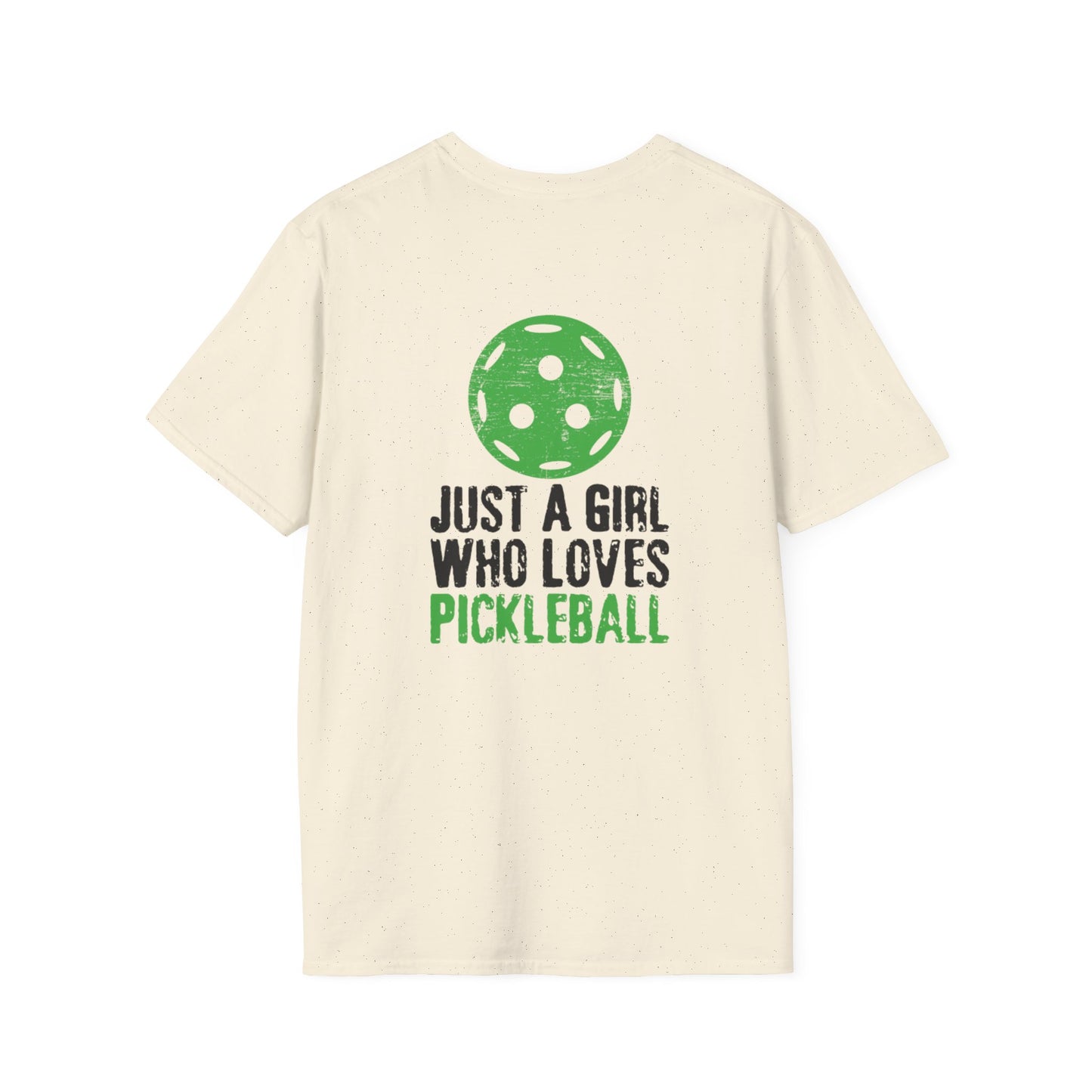 Women's Soft Pickleball T-shirt - Just a Girl Who Loves Pickleball