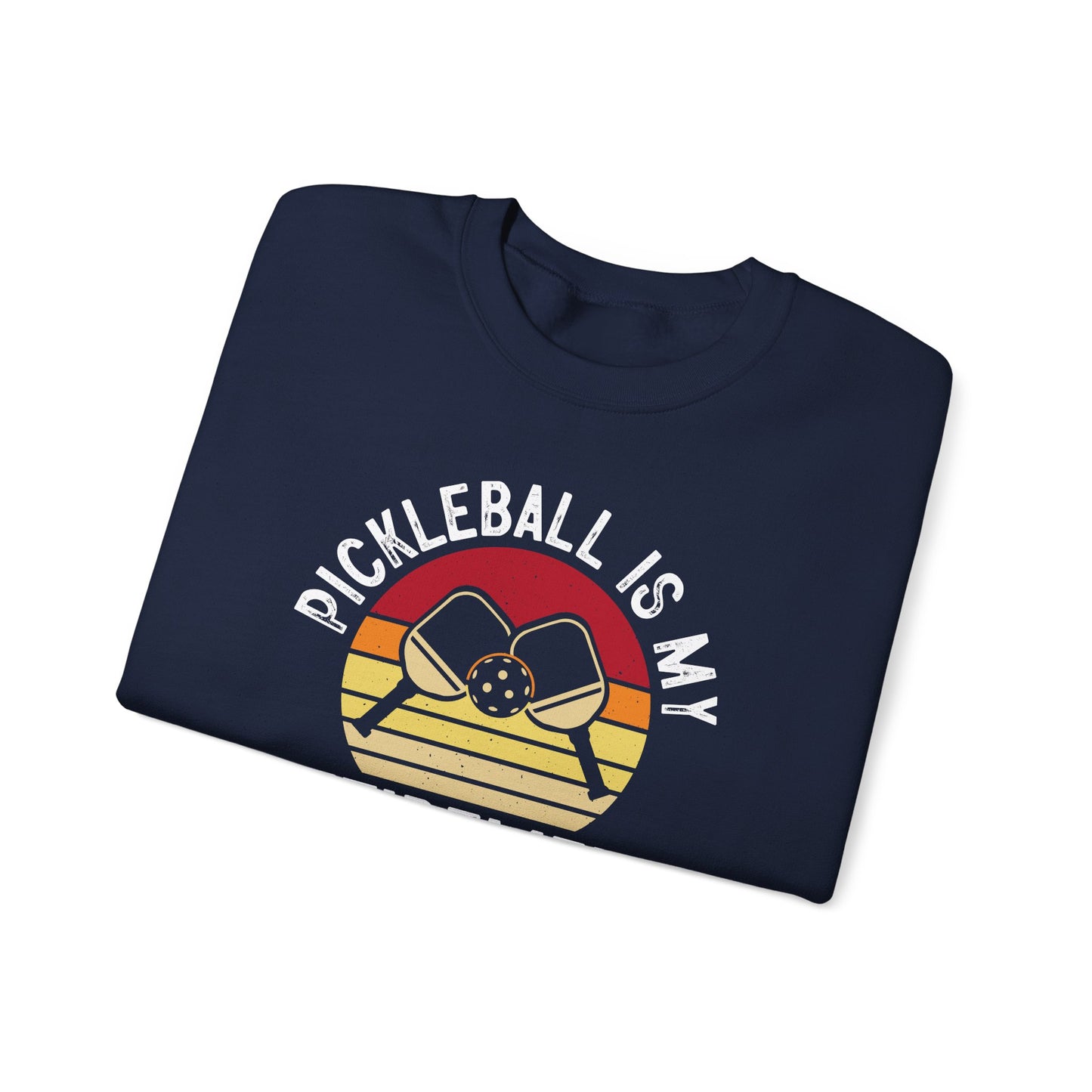 Men's Unique Pickleball Sweatshirt - Pickleball Is My Retirement Plan