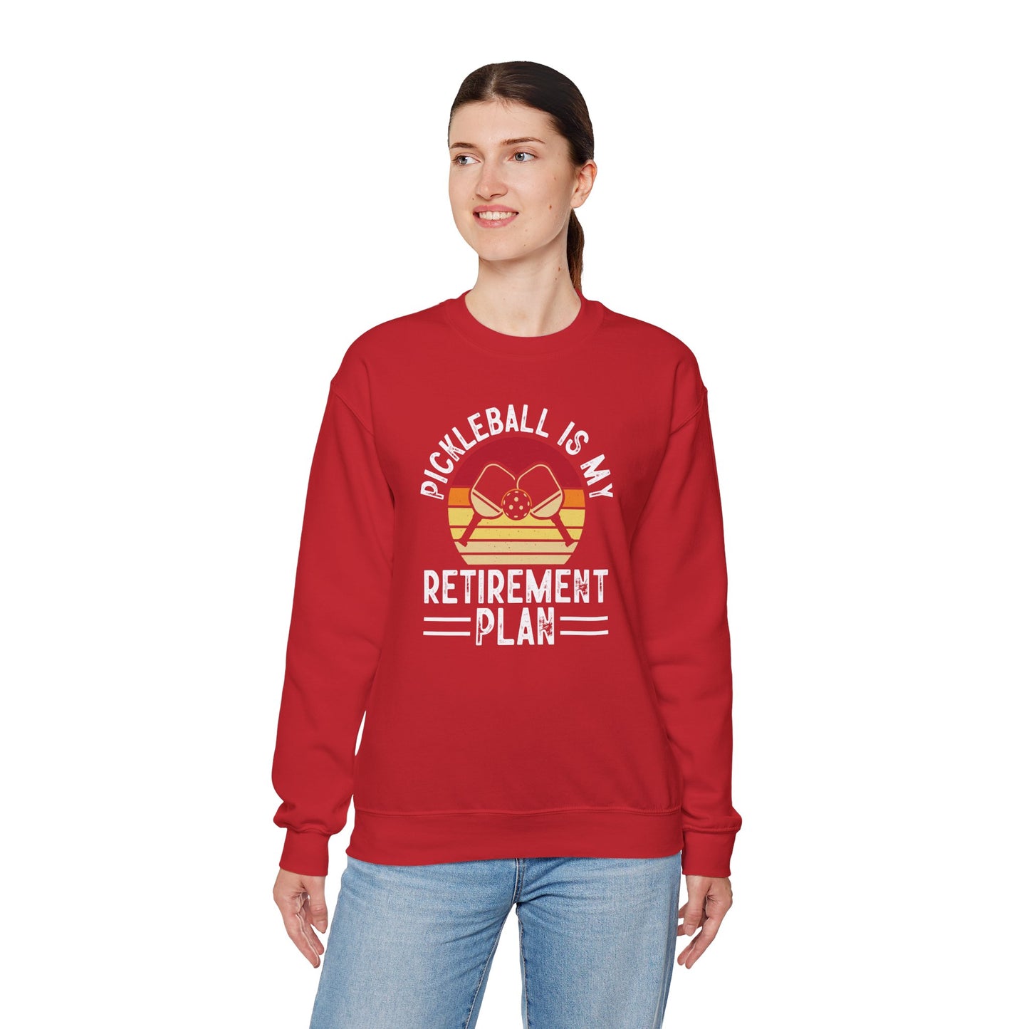 Women's Cool Pickleball Sweatshirt - Pickleball Is My Retirement Plan