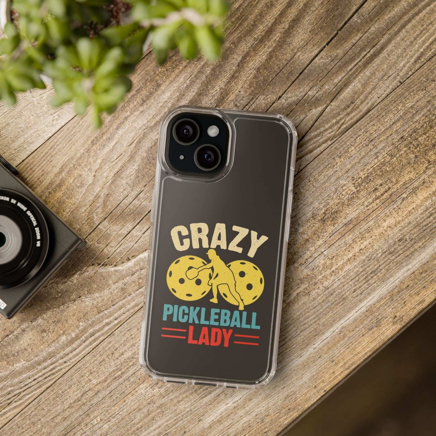 Pickleball Funny Phone case - Crazy Pickleball Lady