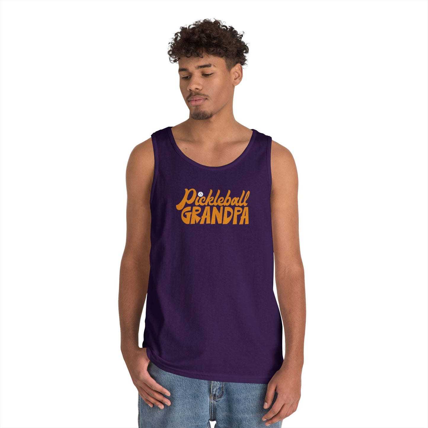 Men's Unique Pickleball Tank Top - Pickleball Grandpa